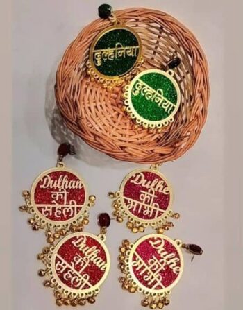 dulhaniya acrylic earring