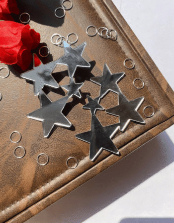 Silver Star Charm earring