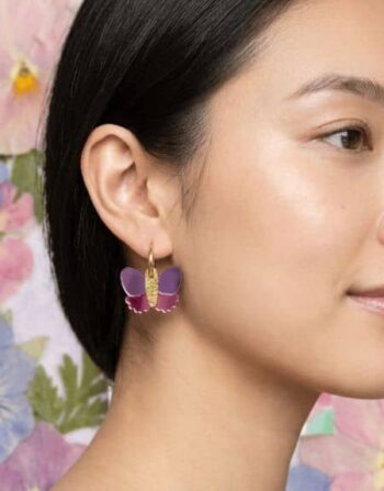 butterfly acrylic earring