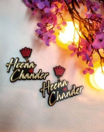 Personalized Name Earrings – Custom Acrylic Stylish Earrings for Women