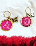 Personalized Initial Butterfly Keychain