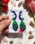 Elegant Peacock Acrylic Earring