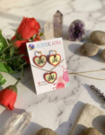 Personalized Heart Initial Acrylic Jewelry Set