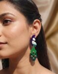 Elegant Peacock Acrylic Earrings
