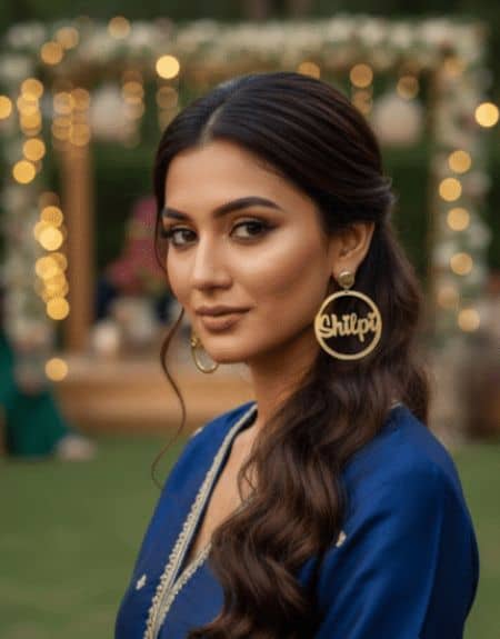 Personalized Name Hoop Earrings | Customized Acrylic Mirror Statement Hoops Personalized Name Hoop Earrings | Customized Acrylic Mirror Statement Hoops