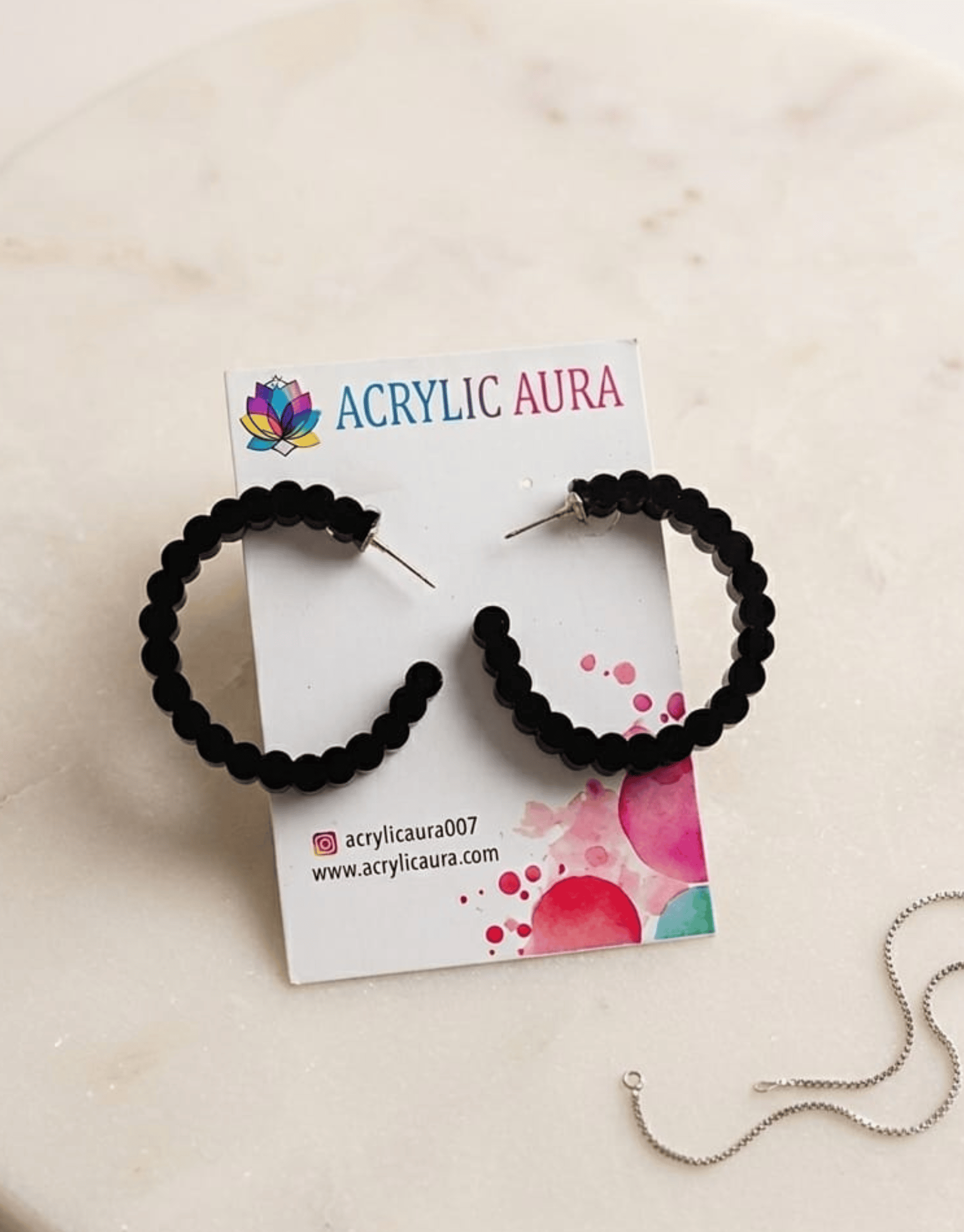 hoop acrylic earring hoop acrylic earring
