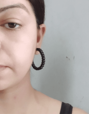 hoop acrylic earring