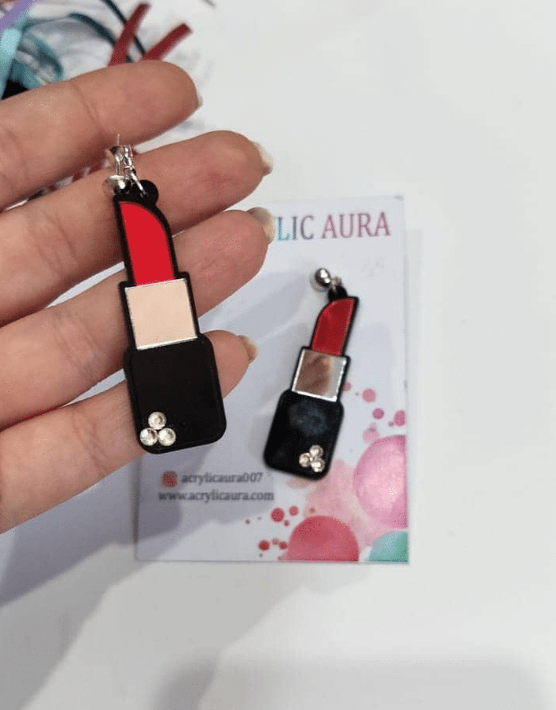lipstick earring lipstick earring