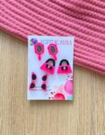 neon pink stud