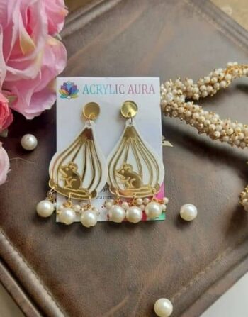Modak Acrylic Earrings for Ganesh Chaturthi