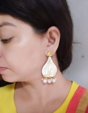Modak Acrylic Earrings for Ganesh Chaturthi