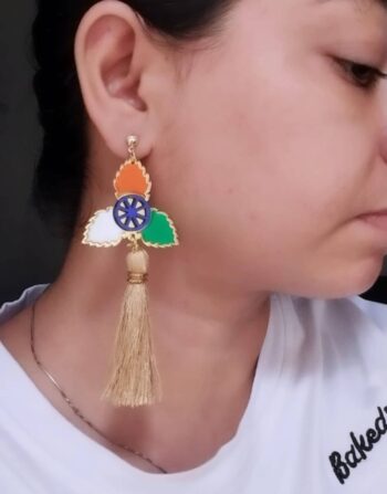 Tricolor Acrylic Earrings