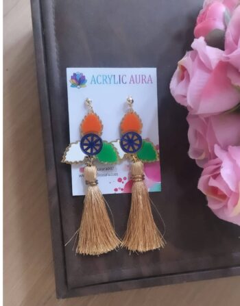Tricolor Acrylic Earrings